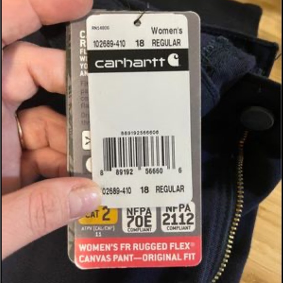 Carharrt FR Rugged Flex fit canvas pants, size 18 - Picture 5 of 8